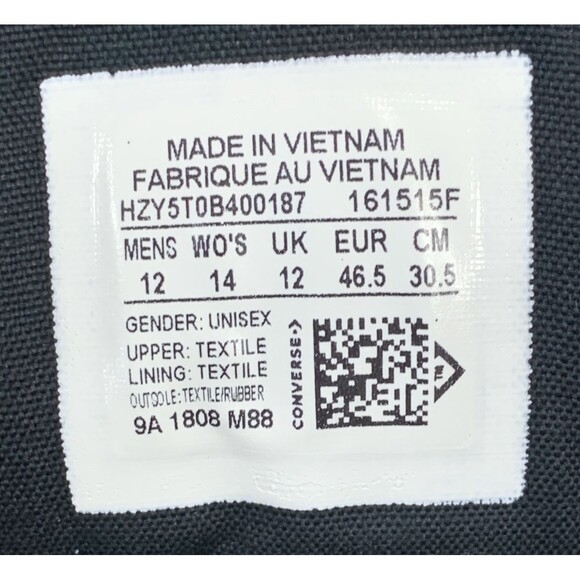 Converse Chuck Taylor All Star High Street High Gray Mason White Men 12 161515F - Picture 9 of 16